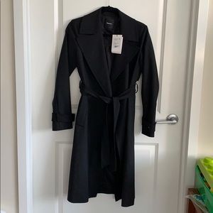 Theory wide label trench coat